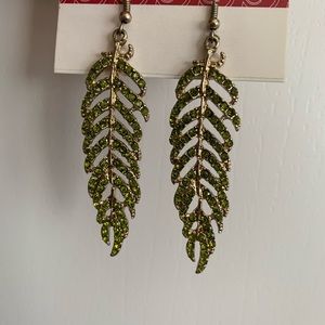 New leaf earrings never worn